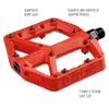 SDG Components, Comp, Platform Pedals, Body: Composite, Spindle: Cr-Mo, 9/16'', Red, Pair view 3