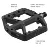 SDG Components, Comp, Platform Pedals, Body: Composite, Spindle: Cr-Mo, 9/16'', Black, Pair view 3
