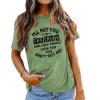 Funny Mom Shirts for Women I'll Put You in The Trunk Don?t Test Me Graphic Tees (Green,XX-Large,US,Alpha,Adult,Female,XX-Large,Regular,Regular) view 1