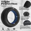 GLDYTIMES 10 Inch Scooter Tire 60/70-6.5 10x2.5 Solid Tire Fit for Segway Ninebot Max G30P G30LP G2 F2 pro~Gotrax G4 G5 G6 GMAX Ultra~Hiboy Max 3 Electric Scooter, 10x2.5-6.5 Tubeless Front Rear Wheel view 4