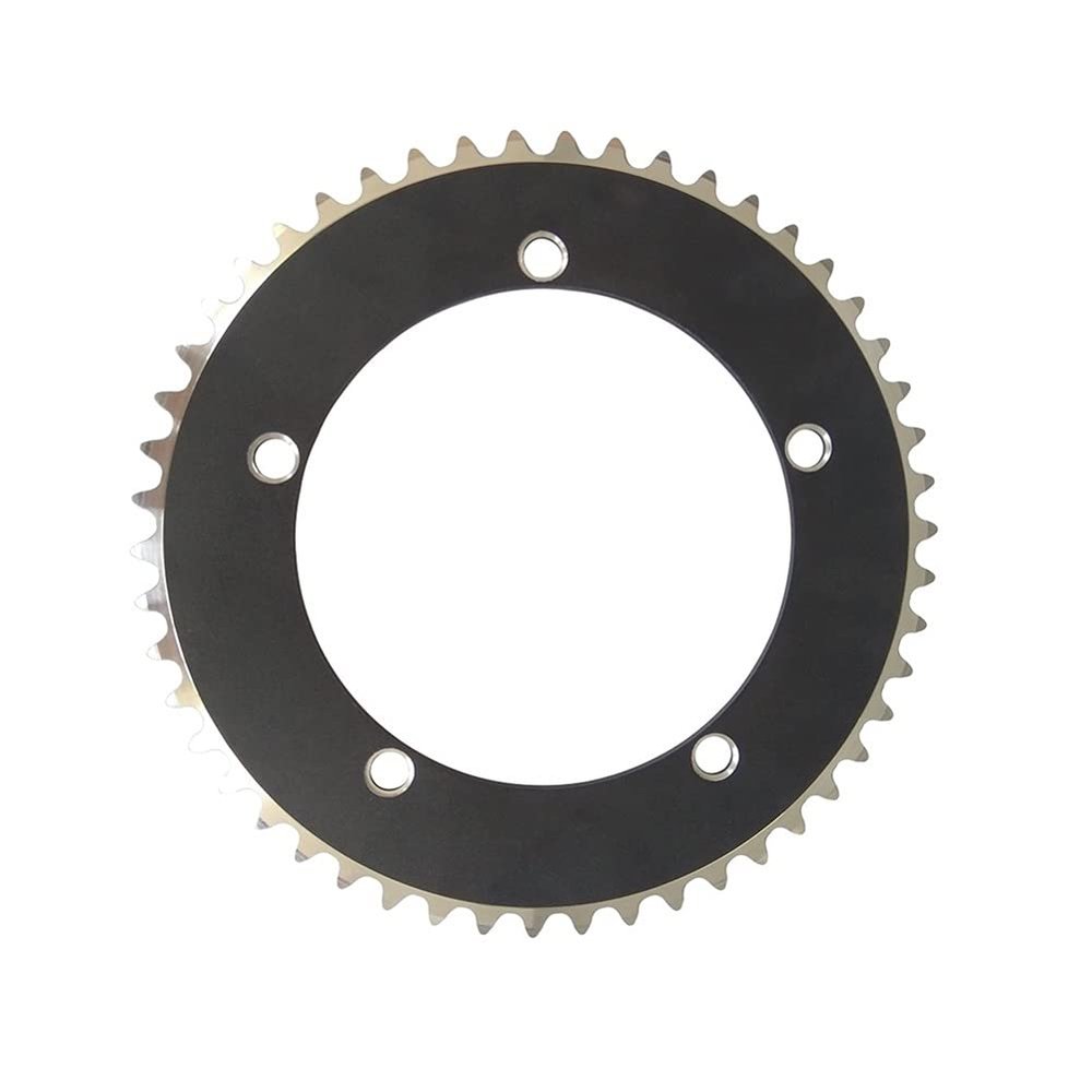 MYEEI Fixed Gear Track Bike Chainring 144 BCD Bicycle Chain Wheel 44T 46T 48T 49T 50T 51T 52T 53T Single Speed (Color : 144BCD-53T)