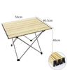 YZYL Heat Resistant Ultra Light Aluminum Compact, Camping Folding Table with Carry Bag, Three Sizes view 3