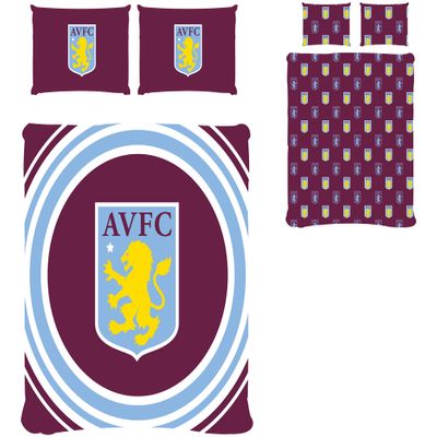 Aston Villa FC Pulse Double Reversible Duvet One Size