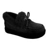 Bcshiye Women's Loafer Booties Faux Fur Collar Plush Bow Slip On Winter Outdoor Flatform Comfort Slip On Ankle Booties view 1