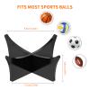 Acrylic Ball Display Stand for Football, Basketball, Soccer, Rugby, Volleyball Sports Ball Storage Rack & Trophy Autograph Memorabilia Display Cases (Black, 6 Pcs) view 3