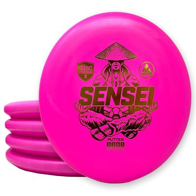 Discmania Sensei Disc Golf Putter  Disc Golf Putter Pack  Active Base Sensei Putter with Stable Disc Flight, Practice Putter Pack (Colors May Vary) (5 Pack)