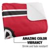 University of South Dakota Blanket, 50"x60" Primary Logo Stripes Silky Touch Sherpa Back Super Soft Throw Blanket view 3