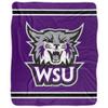 Weber State University Blanket, 50"x60" Primary Logo Stripes Silky Touch Sherpa Back Super Soft Throw Blanket view 2
