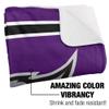 Weber State University Blanket, 50"x60" Primary Logo Stripes Silky Touch Sherpa Back Super Soft Throw Blanket view 3