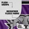 Weber State University Blanket, 50"x60" Primary Logo Stripes Silky Touch Sherpa Back Super Soft Throw Blanket view 4