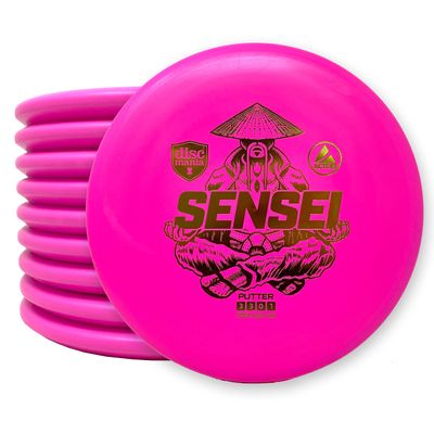 Discmania Sensei Disc Golf Putter  Disc Golf Putter Pack  Active Base Sensei Putter with Stable Disc Flight, Practice Putter Pack (Colors May Vary) (10 Pack)