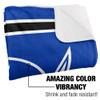 Hampton University Blanket, 50"x60" Primary Logo Stripes Silky Touch Sherpa Back Super Soft Throw Blanket view 3