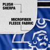 Hampton University Blanket, 50"x60" Primary Logo Stripes Silky Touch Sherpa Back Super Soft Throw Blanket view 4