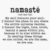 Namaste Sticker Vinyl Bumper Sticker 6 Mil Thick - Size 5" view 1