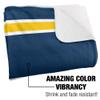 Coppin State University Blanket, 50"x60" Primary Logo Stripes Silky Touch Sherpa Back Super Soft Throw Blanket view 3