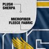 Coppin State University Blanket, 50"x60" Primary Logo Stripes Silky Touch Sherpa Back Super Soft Throw Blanket view 4