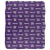 Weber State University Blanket, 50"x60" Logo Pattern Silky Touch Sherpa Back Super Soft Throw Blanket view 2