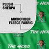 Marshall University Blanket, 50"x60" Logo Pattern Silky Touch Sherpa Back Super Soft Throw Blanket view 4