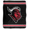 Rutgers University Blanket, 50"x60" Primary Logo Stripes Silky Touch Sherpa Back Super Soft Throw Blanket view 2
