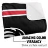 Rutgers University Blanket, 50"x60" Primary Logo Stripes Silky Touch Sherpa Back Super Soft Throw Blanket view 3