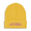 Beanies for Men I'd Rather Be Fly Fishing Embroidery Fishing Sport Winter Hats for Women Acrylic Skull Cap 1 Size Yellow Design Only view 1