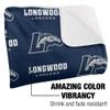 Longwood University Blanket, 50"x60" Logo Pattern Silky Touch Sherpa Back Super Soft Throw Blanket view 3