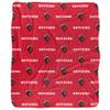 Rutgers University Blanket, 50"x60" Logo Pattern Silky Touch Sherpa Back Super Soft Throw Blanket view 2