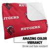 Rutgers University Blanket, 50"x60" Logo Pattern Silky Touch Sherpa Back Super Soft Throw Blanket view 3