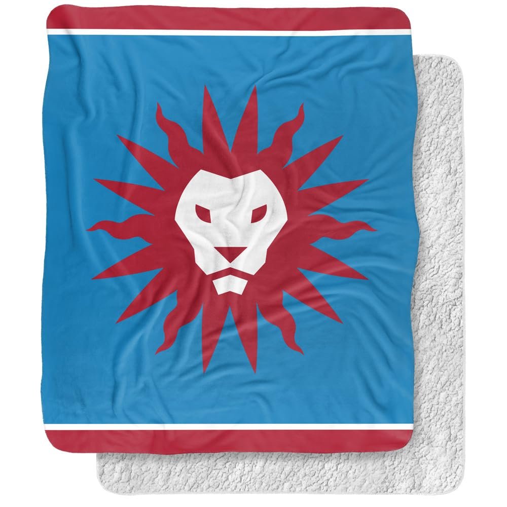Loyola Marymount University Blanket, 50"x60" Logo Dots Silky Touch Sherpa Back Super Soft Throw Blanket