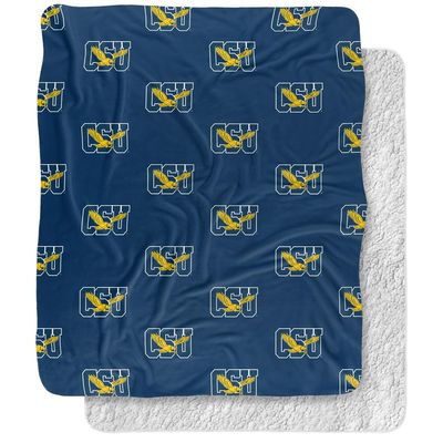 Coppin State University Blanket, 50"x60" Logo Pattern Silky Touch Sherpa Back Super Soft Throw Blanket