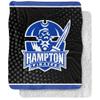 Hampton University Blanket, 50"x60" Logo Dots Silky Touch Sherpa Back Super Soft Throw Blanket view 1