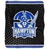 Hampton University Blanket, 50"x60" Logo Dots Silky Touch Sherpa Back Super Soft Throw Blanket view 2