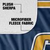 University of Tennessee at Chattanooga Blanket, 50"x60" Primary Logo Stripes Silky Touch Sherpa Back Super Soft Throw Blanket view 4