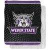 Weber State University Blanket, 50"x60" Logo Dots Silky Touch Sherpa Back Super Soft Throw Blanket view 1