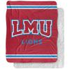 Loyola Marymount University Blanket, 50"x60" Primary Logo Stripes Silky Touch Sherpa Back Super Soft Throw Blanket view 1