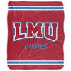 Loyola Marymount University Blanket, 50"x60" Primary Logo Stripes Silky Touch Sherpa Back Super Soft Throw Blanket view 2