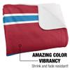Loyola Marymount University Blanket, 50"x60" Primary Logo Stripes Silky Touch Sherpa Back Super Soft Throw Blanket view 3