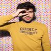 CreateMyTee | Quincy University Est 1860 Crewneck Sweatshirt (Gold, Medium) view 3