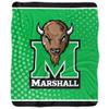 Marshall University Blanket, 50"x60" Logo Dots Silky Touch Sherpa Back Super Soft Throw Blanket view 2
