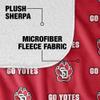 University of South Dakota Blanket, 50"x60" Logo Pattern Silky Touch Sherpa Back Super Soft Throw Blanket view 4