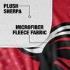 Rutgers University Blanket, 50"x60" Logo Dots Silky Touch Sherpa Back Super Soft Throw Blanket view 4