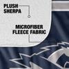 Longwood University Blanket, 50"x60" Primary Logo Stripes Silky Touch Sherpa Back Super Soft Throw Blanket view 4
