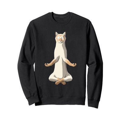 Funny Yoga Flame Point Siamese Cat Sweatshirt