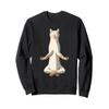 Funny Yoga Flame Point Siamese Cat Sweatshirt view 1