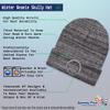 Speedy Pros Beanies for Men American Flag Thin Blue Line Embroidery Skull Cap Winter Hats for Women Acrylic One Size Heather Grey Design Only view 4