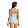 Lands' End Womens Chlorine Resistant One Shoulder Cut Out One Piece Swimsuit Control Paradise Aqua/Lemon Lime Regular 18 view 2
