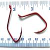 1000 Gerry's Tackle Red Chrome Sickle Octopus Fish Hooks Size 5/0 - Bulk Hooks view 1