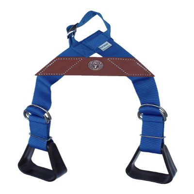 CHALLENGER Horse Western Blue Nylon Adjustable Saddle Youth Rider Kids Buddy Stirrups 5158CO620
