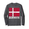 Denmark Flag National Pride Roots Country Family Nation Gift Long Sleeve T-Shirt view 1