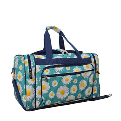 NGIL Canvas 20" inch Duffle Bag (Daisy Print-navy)